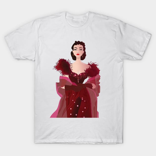 Scarlett O' Hara - Gone with the Wind T-Shirt by Le petit fennec